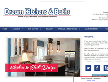 Tablet Screenshot of dreamkitchens.net